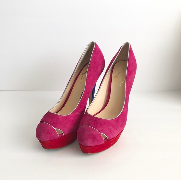 Footcandy colorblock suede pumps - Picture 2 of 13